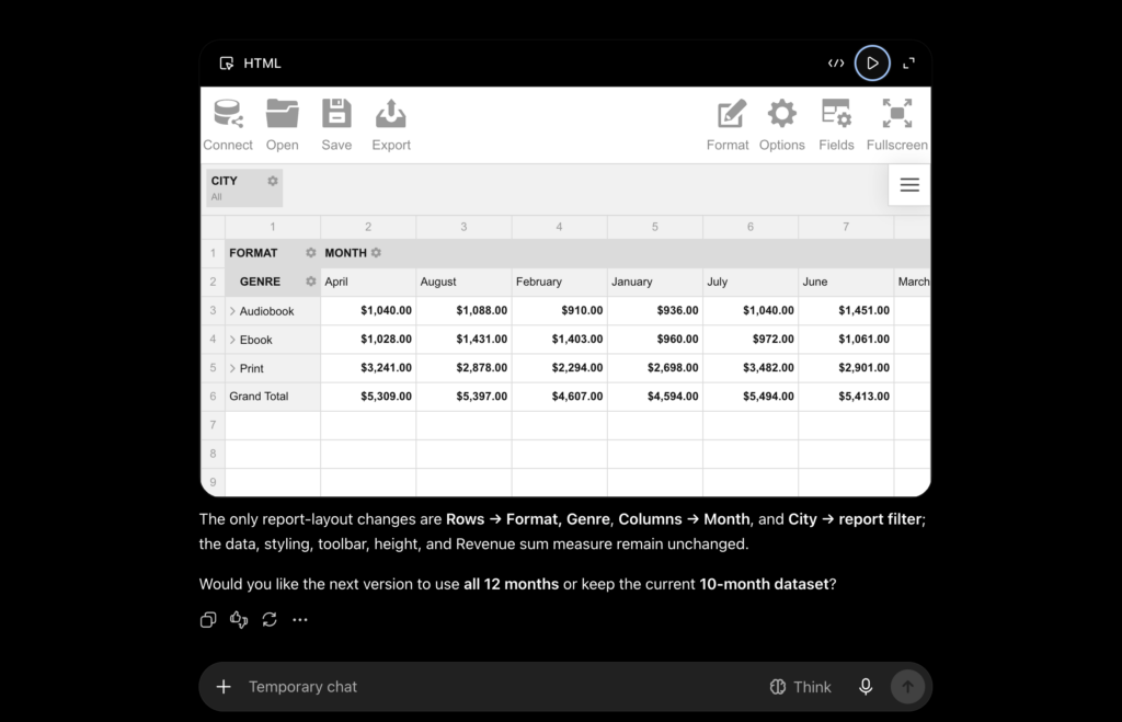 WebDataRocks Pivot Table image2