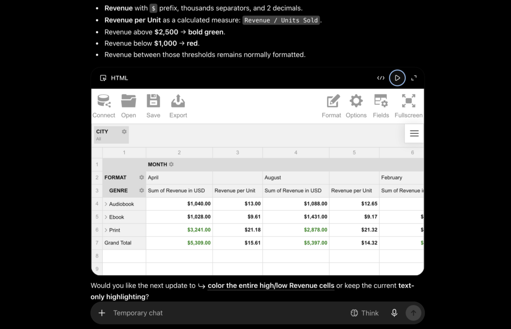 WebDataRocks Pivot Table image3